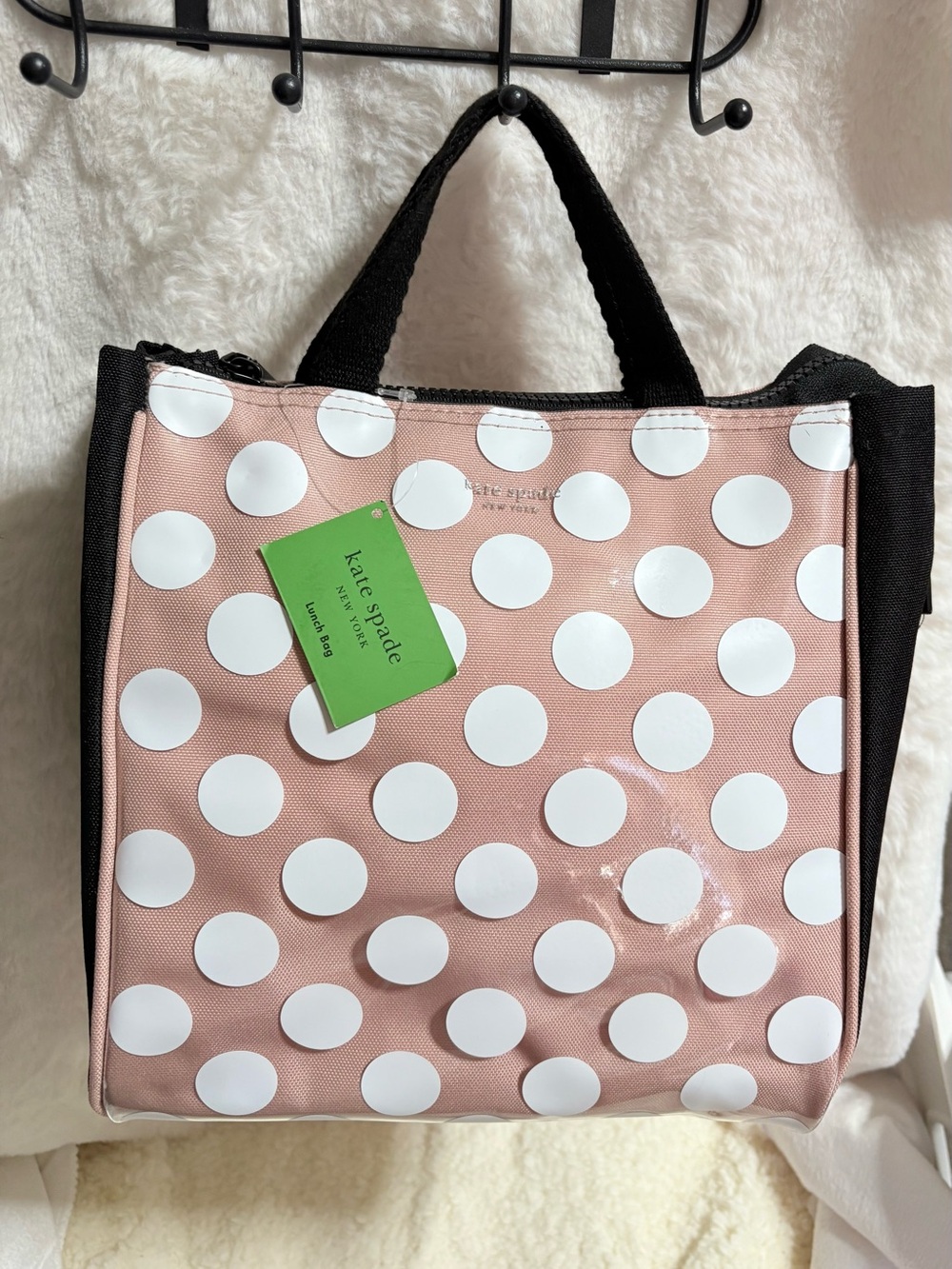 kate spade Pink and White Polka Dot Tote